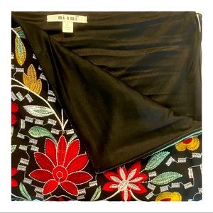 Francesca’s Miami Mini Skirt Embroidered Floral